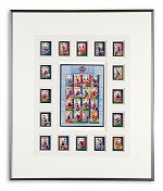 Australian AFL Centenary<br>Framed Postage Stamps